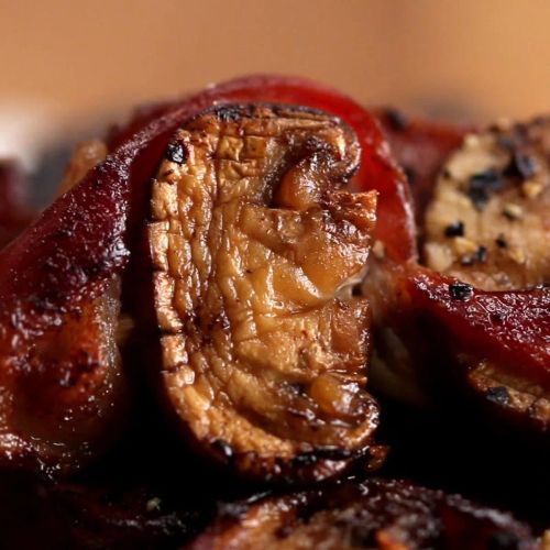 Bacon Mushroom Skewers