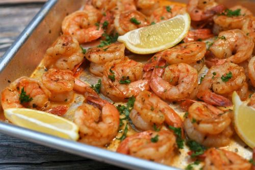 Sheet Pan Cajun Butter Shrimp