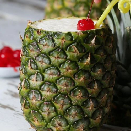 Piña Colada In A Pineapple