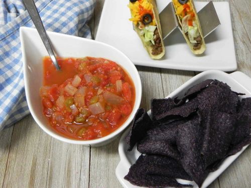 Sweet and Mild Cooked Tomato Salsa