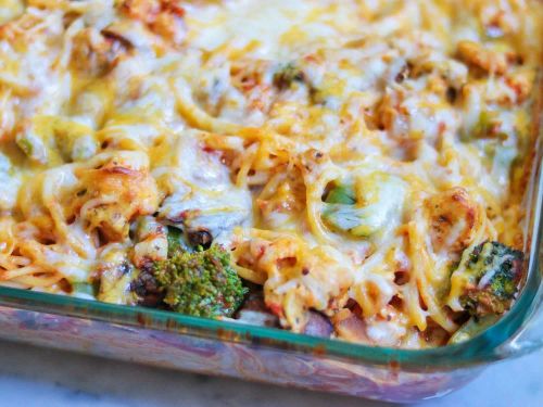 Baked Spaghetti with Chicken