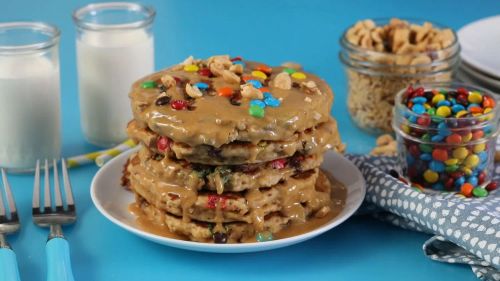 Monster Cookie Pancakes