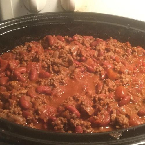 Slow Cooker Turkey Cheeseburger Chili