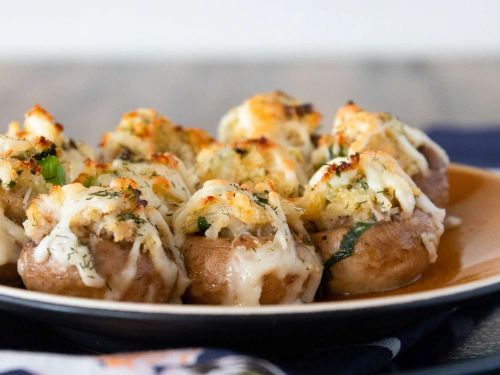 Perfect Crab-Stuffed Mushrooms