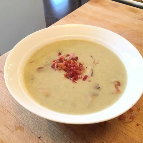 Cream of Asparagus and Mushroom Soup