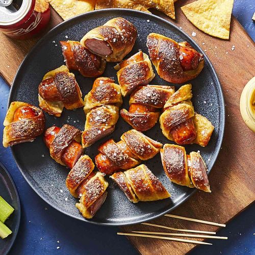 Pretzel Bratwurst Bites