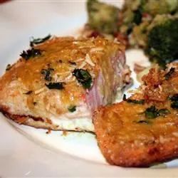 Crusted Salmon with Honey-Mustard Sauce