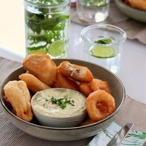 Gluten-Free Beer Battered Chicken and Veggies