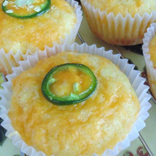 Cornbread Muffins with Cheddar Cheese