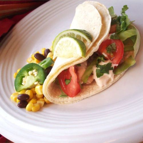 Grilled Fish Tacos with Chipotle-Lime Dressing