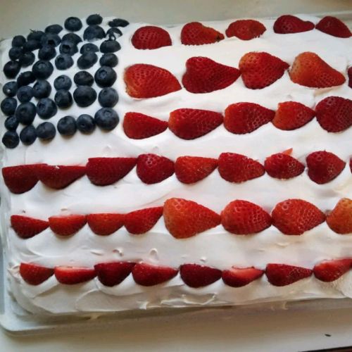 All-American Flag Cake