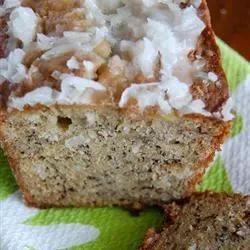 Banana Bread with Coconut-Key Lime Glaze