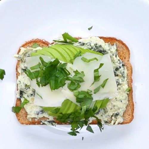 Spinach & Artichoke Avocado Toast