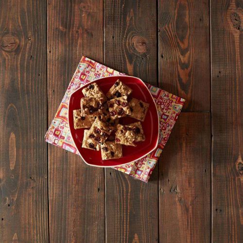 Blonde Brownies with White Chocolate and Cranberries