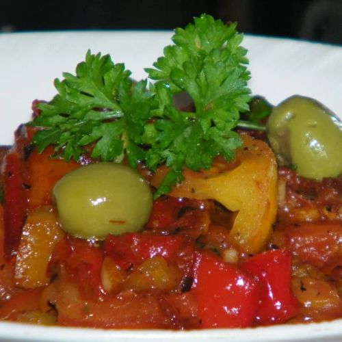 Moroccan Cooked Pepper Salad