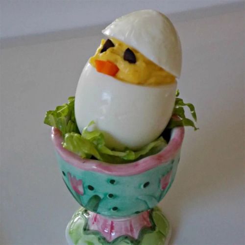 Easter Chick Deviled Eggs