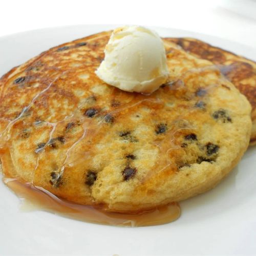 Lighter Chocolate Chip Pancakes