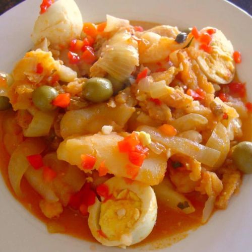 Bacalao a la Vizcaina (Basque-Style Codfish Stew)