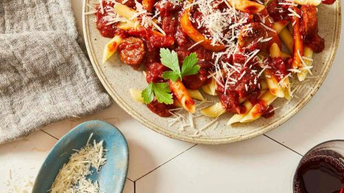 Plant-Based Italian Sausage Pasta