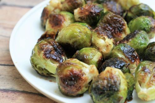 Roasted Brussels Sprouts with Balsamic and Honey