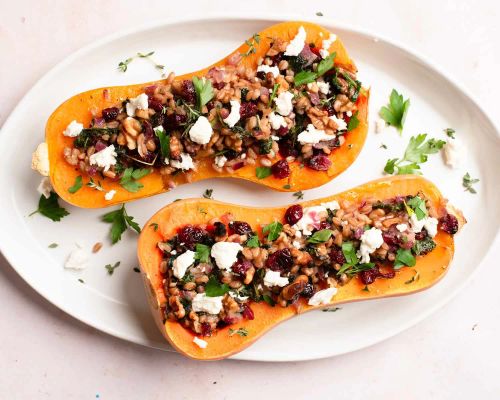 Savory Stuffed Butternut Squash