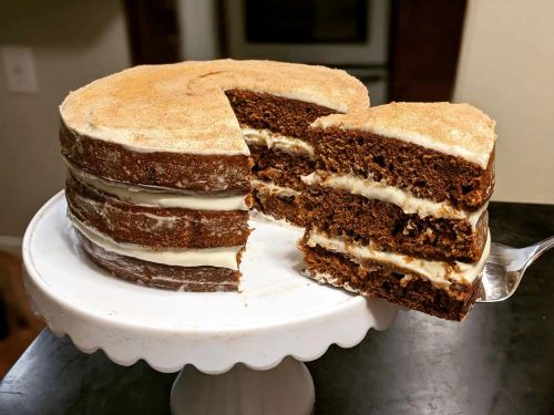 Chai Tea Cake with Ginger Cream Cheese Frosting