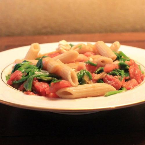 Greek Pasta with Tomatoes and White Beans