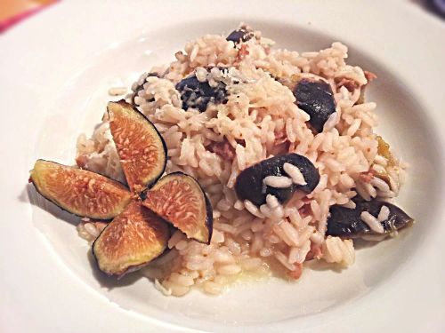 Risotto with Fresh Figs and Prosciutto