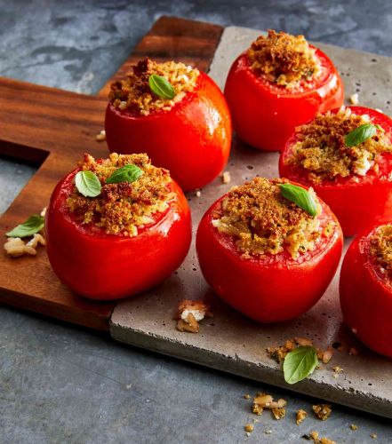 Air-Fried Italian Stuffed Tomatoes