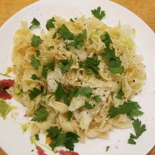 Haluski - Cabbage and Noodles