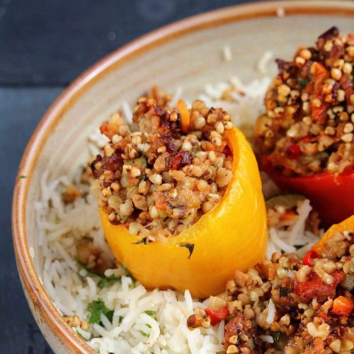 Ellen's Vegan Stuffed Peppers