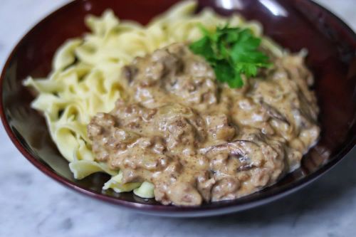 Beef Stroganoff with Ground Beef