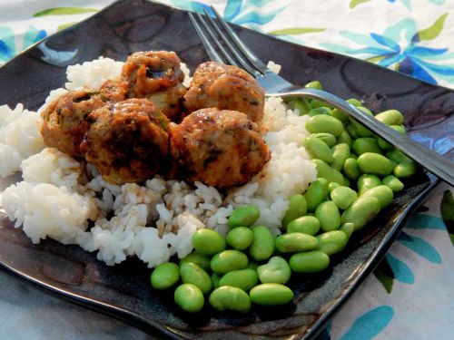 Asian Turkey Meatballs with Chile-Garlic Glaze