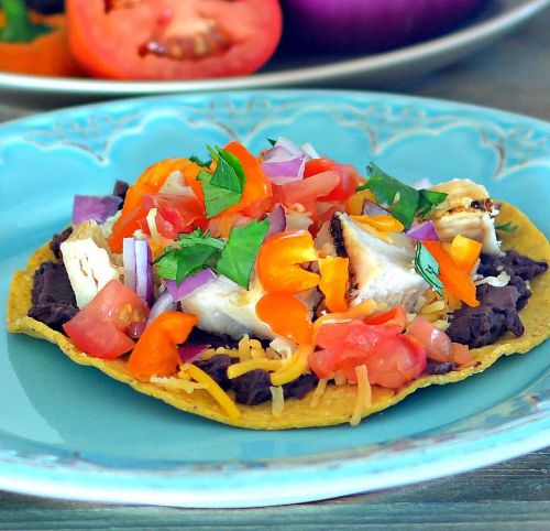 Chicken Tostadas