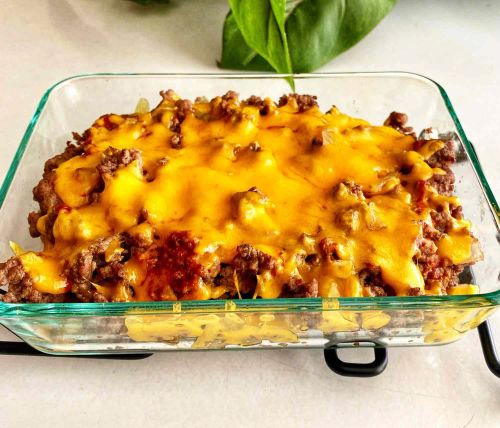 Keto Cheeseburger Casserole