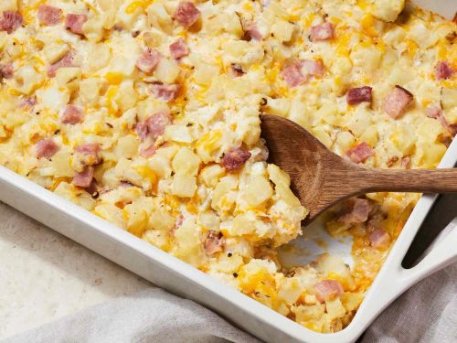 Cheesy Ham Potato Bake