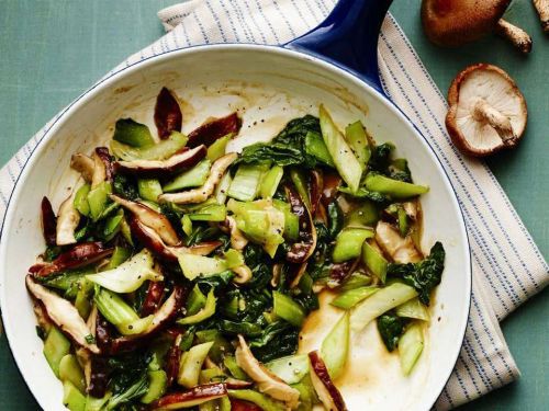 Baby Bok Choy and Shiitake Stir-Fry