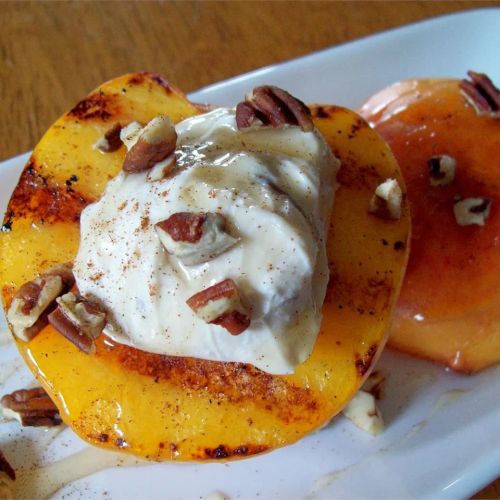 Grilled Peaches and Cream