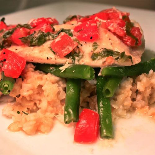 Easy Tilapia with Wine and Tomatoes