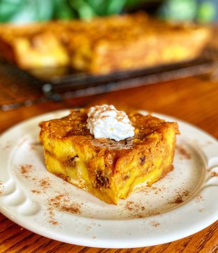 Easy Pumpkin Bread Pudding