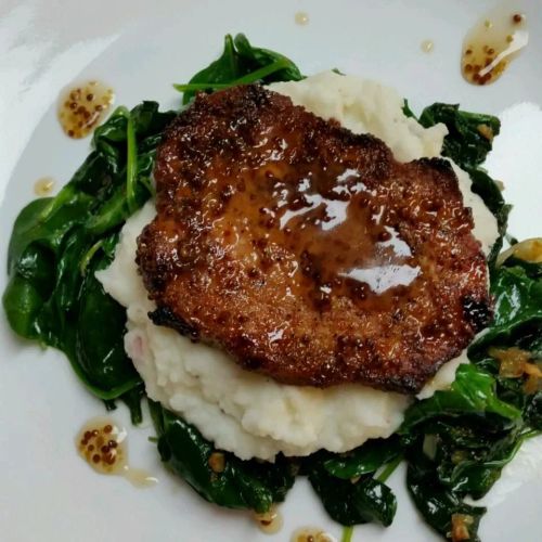 Maple-Mustard Glazed Pork Chops