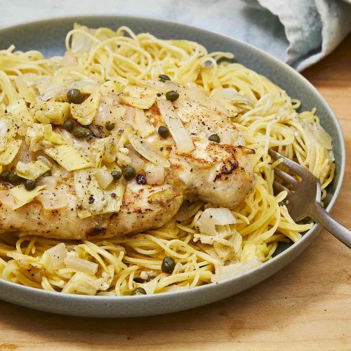 Chicken Piccata with Artichoke Hearts