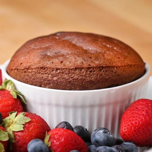 2-Ingredient Chocolate Soufflé