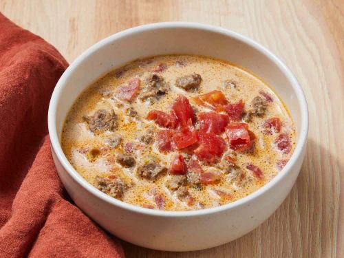 Creamy Keto Taco Soup with Ground Beef