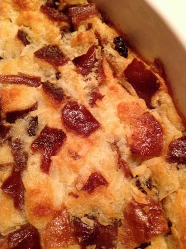 Pretzel Roll Bread Pudding