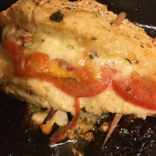 Stuffed Tomato Basil Chicken