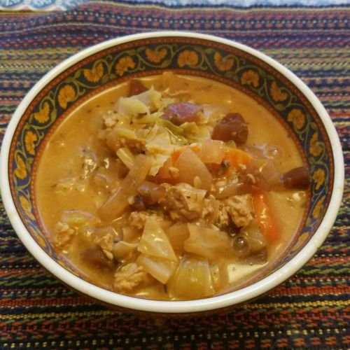 Cabbage Veggie Cream Soup