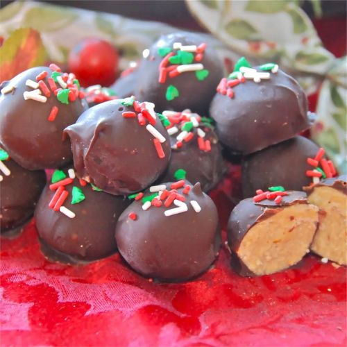 Christmas Peanut Butter Balls