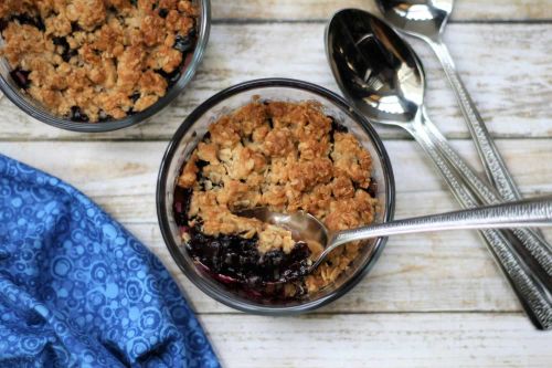 Air Fryer Blueberry Crisp