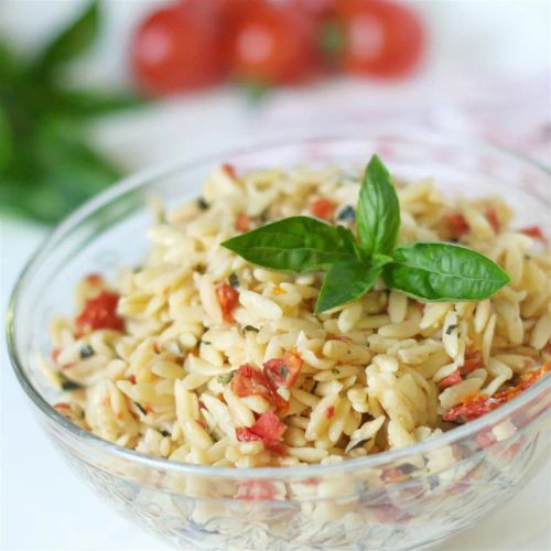 Sun-Dried Tomato Basil Orzo